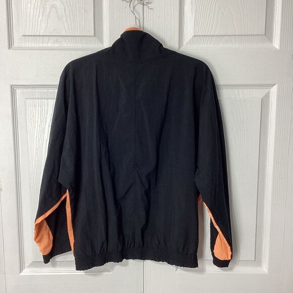 Shell Shock Brand Vintage Nylon Jacket Pullover Wing Arms Neon Orange - Picture 3 of 13